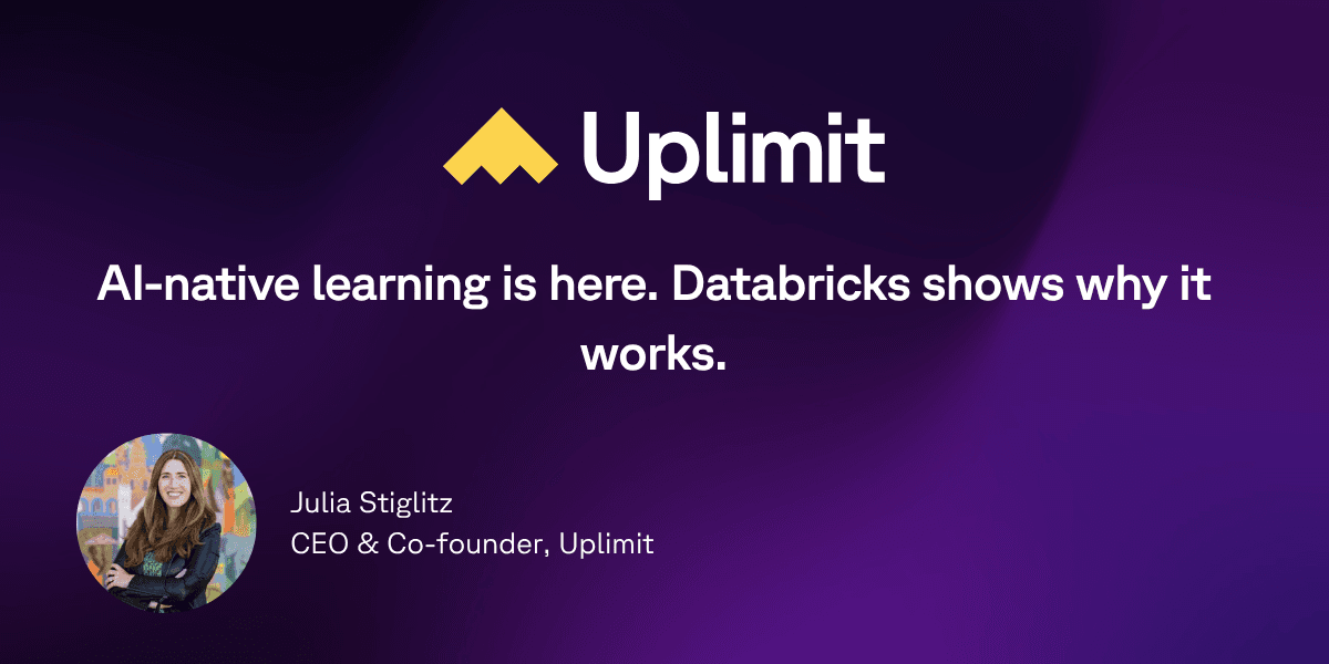 AI-native learning is here. Databricks shows why it works.